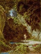 Carl Spitzweg Badende Nymphe oil painting